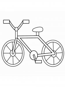 Bicycle coloring page 48 - Free printable