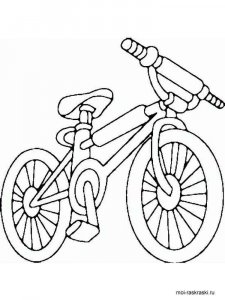 Bicycle coloring page 5 - Free printable