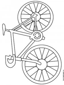 Bicycle coloring page 6 - Free printable