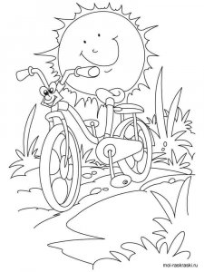 Bicycle coloring page 9 - Free printable