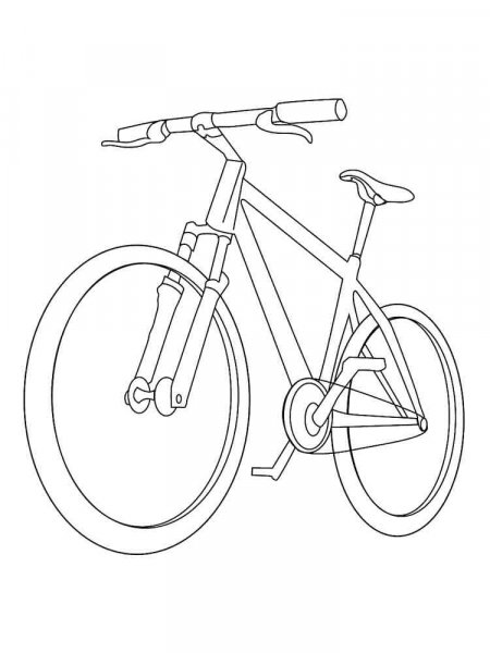 Bicycle coloring pages