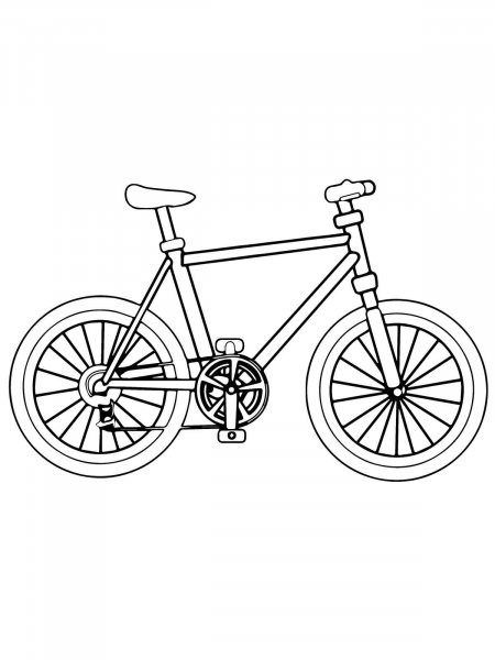 Bicycle coloring pages