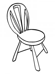 Chair coloring page 13 - Free printable