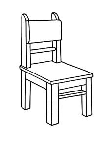 Chair coloring page 16 - Free printable