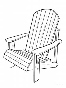 Chair coloring page 19 - Free printable