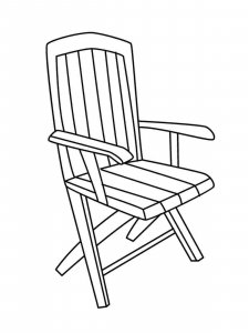 Chair coloring page 23 - Free printable