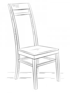 Chair coloring page 4 - Free printable