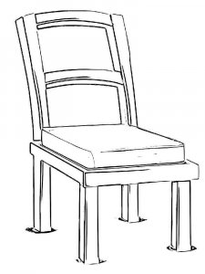 Chair coloring page 5 - Free printable