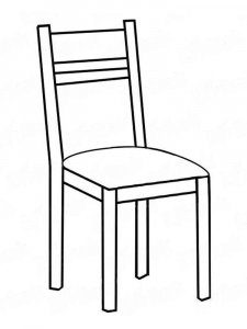 Chair coloring page 6 - Free printable