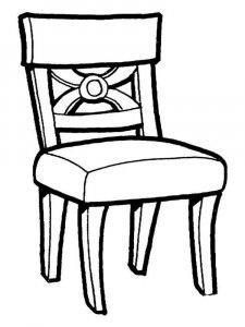 Chair coloring page 8 - Free printable