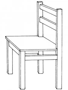 Chair coloring page 9 - Free printable