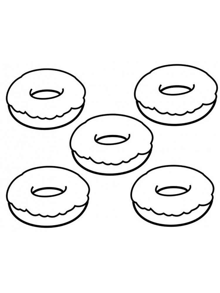 Donut coloring pages. Free Printable Donut coloring pages.