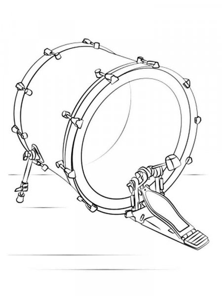 Drum coloring pages