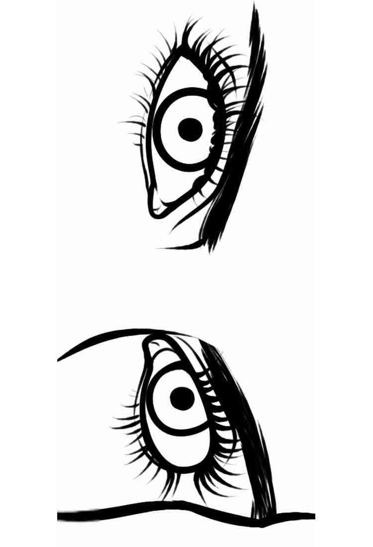 Eyes coloring pages. Free Printable Eyes coloring pages.