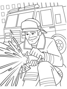 Firefighter coloring page 10 - Free printable