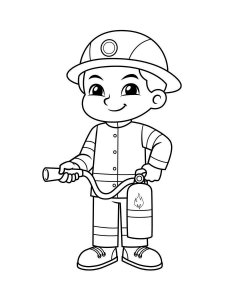 Firefighter coloring page 11 - Free printable