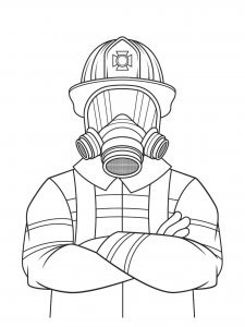 Firefighter coloring page 19 - Free printable