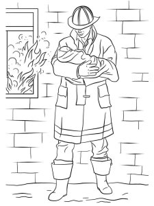 Firefighter coloring page 21 - Free printable