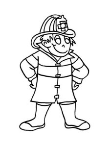 Firefighter coloring page 23 - Free printable