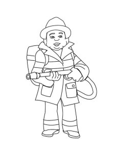 Firefighter coloring page 24 - Free printable