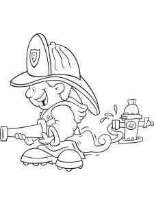 Firefighter coloring page 26 - Free printable