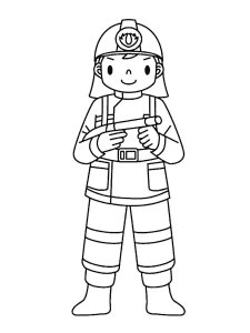 Firefighter coloring page 27 - Free printable