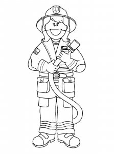 Firefighter coloring page 28 - Free printable
