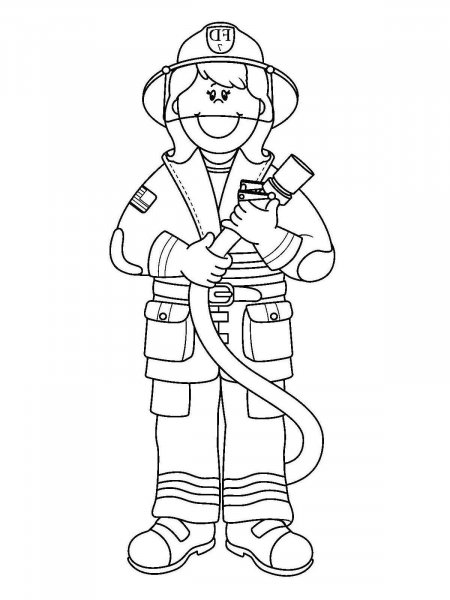 Firefighter Coloring Pages