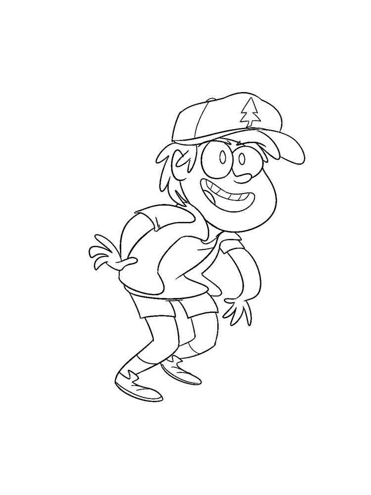 Gravity Falls Dipper Coloring Pages Free Printable Gravity Falls Dipper Coloring Pages - dipper dino roblox