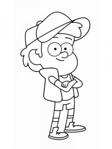 Dipper coloring page 1 - Free printable