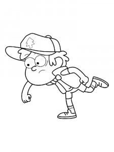 Dipper coloring page 12 - Free printable
