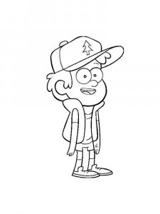 Dipper coloring page 2 - Free printable