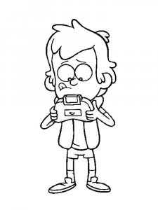 Dipper coloring page 6 - Free printable