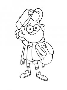 Dipper coloring page 7 - Free printable