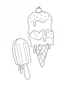 Ice Cream coloring page 37 - Free printable