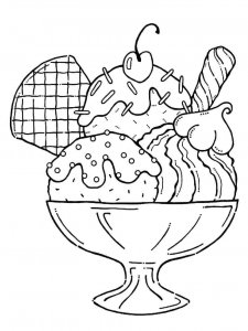 Ice Cream coloring page 53 - Free printable