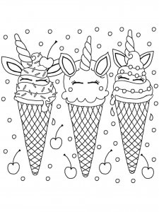 Ice Cream coloring page 56 - Free printable