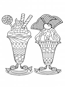 Ice Cream coloring page 58 - Free printable
