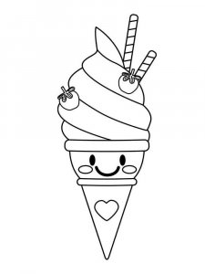 Ice Cream coloring page 43 - Free printable