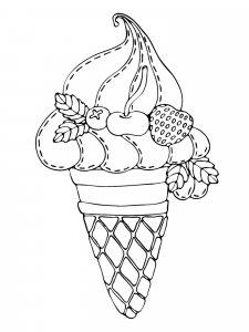 Ice Cream coloring page 44 - Free printable