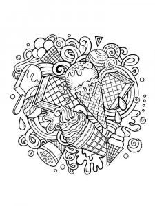 Ice Cream coloring page 45 - Free printable