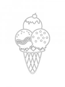 Ice Cream coloring page 22 - Free printable