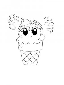 Ice Cream coloring page 25 - Free printable