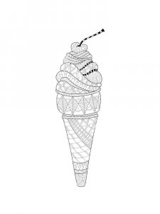 Ice Cream coloring page 32 - Free printable
