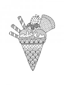Ice Cream coloring page 35 - Free printable