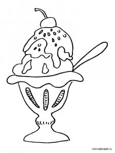 Ice Cream coloring page 7 - Free printable