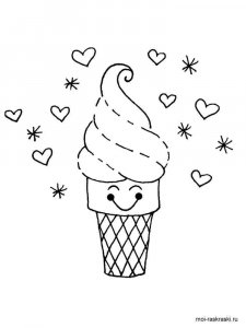 Ice Cream coloring page 8 - Free printable