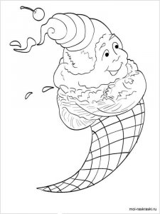 Ice Cream coloring page 9 - Free printable