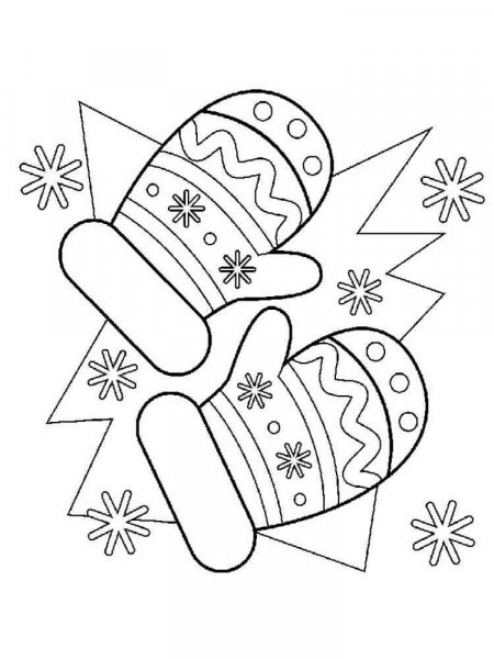 Mittens Coloring Pages