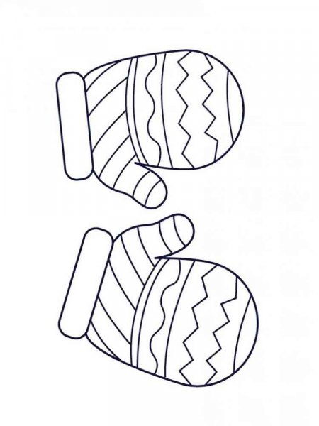 Mittens coloring pages